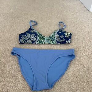 Aerie light blue bikini, size small